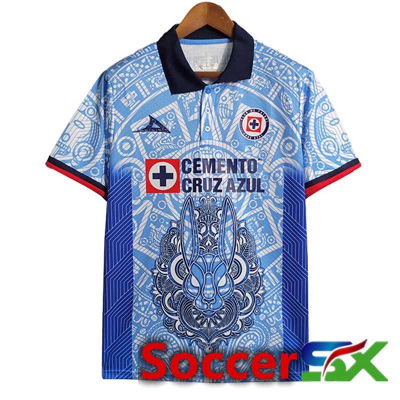 Cruz Azul Soccer Jersey White Day Of The Dead 2023/2024