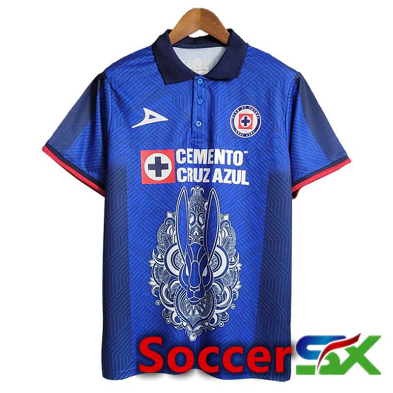 Cruz Azul Soccer Jersey Blue Day Of The Dead 2023/2024