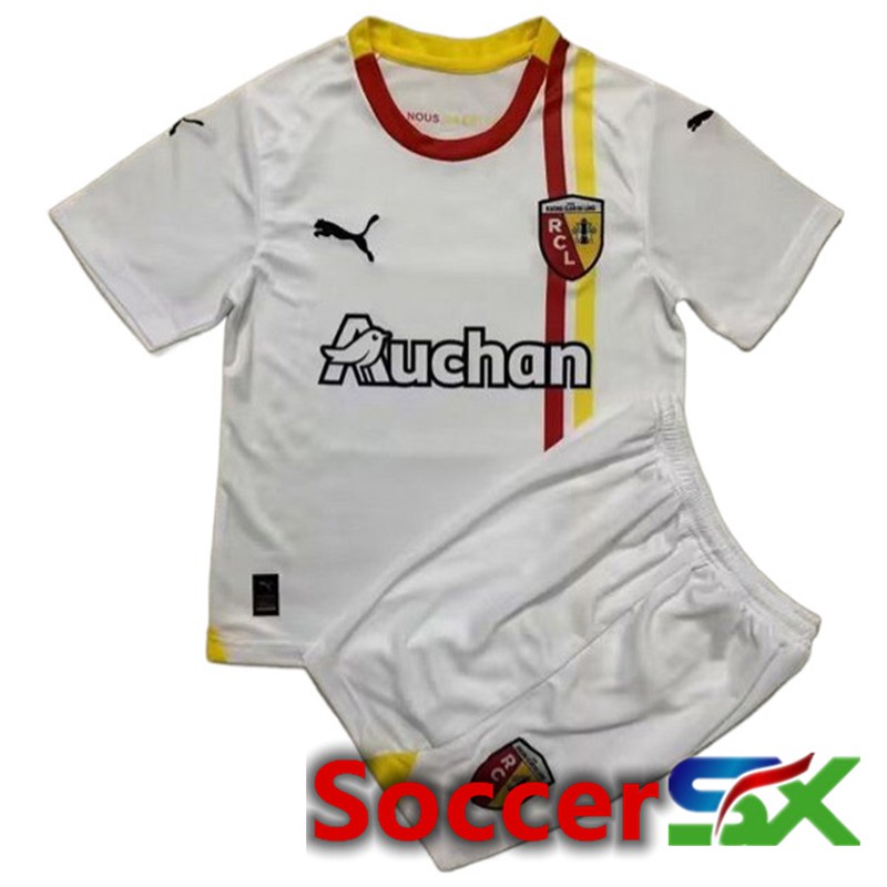 RC Lens Kids Soccer Jersey Home 2023/2024