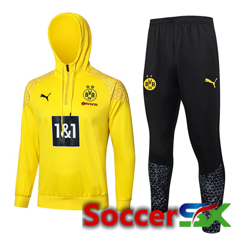 Dortmund Training Tracksuit Hoodie Yellow/Black 2024/2025