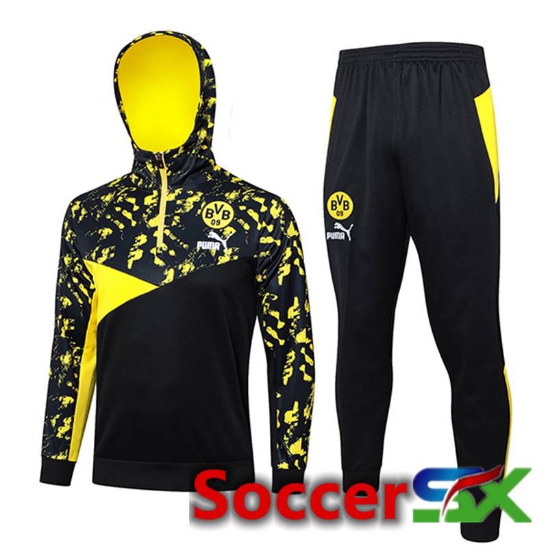 Dortmund Training Tracksuit Hoodie Black/Yellow 2024/2025