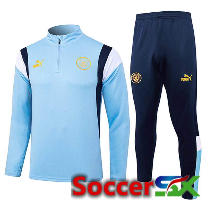 Manchester City Training Tracksuit Suit Light Blue 2023/2024