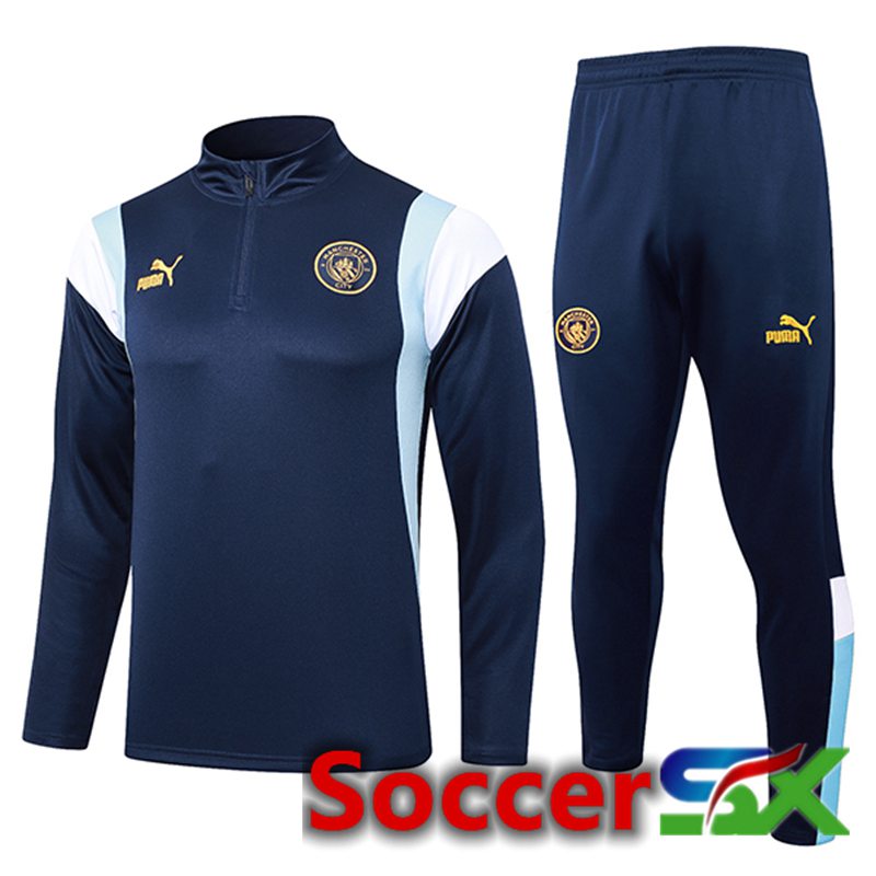 Manchester City Training Tracksuit Suit Ocean Blue 2023/2024