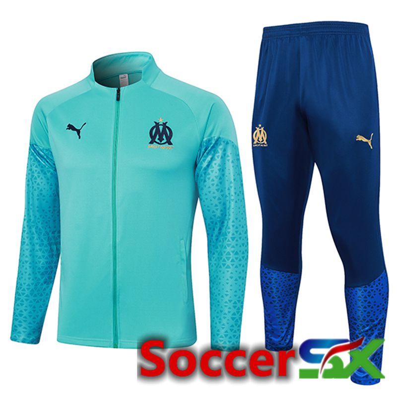 Marseille Training Jacket Suit Light Blue 2023/2024