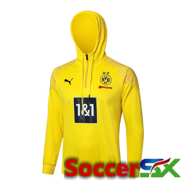 Dortmund BVB Training Sweatshirt Hoodie Yellow 2024/2025