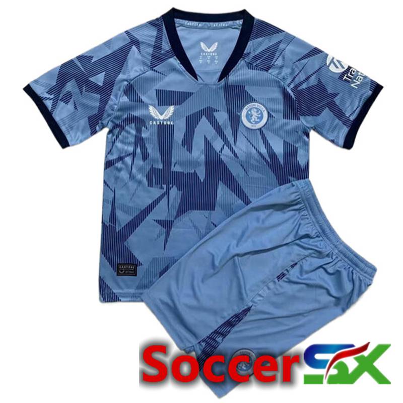 Aston Villa Kids Soccer Jersey Third 2023/2024