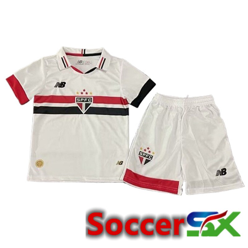 Sao Paulo FC Kids Soccer Jersey Home 2024/2025