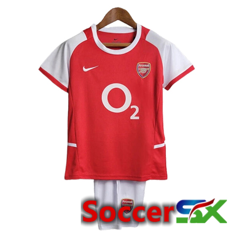 Arsenal Retro Kids Soccer Jersey Home 2002/2004