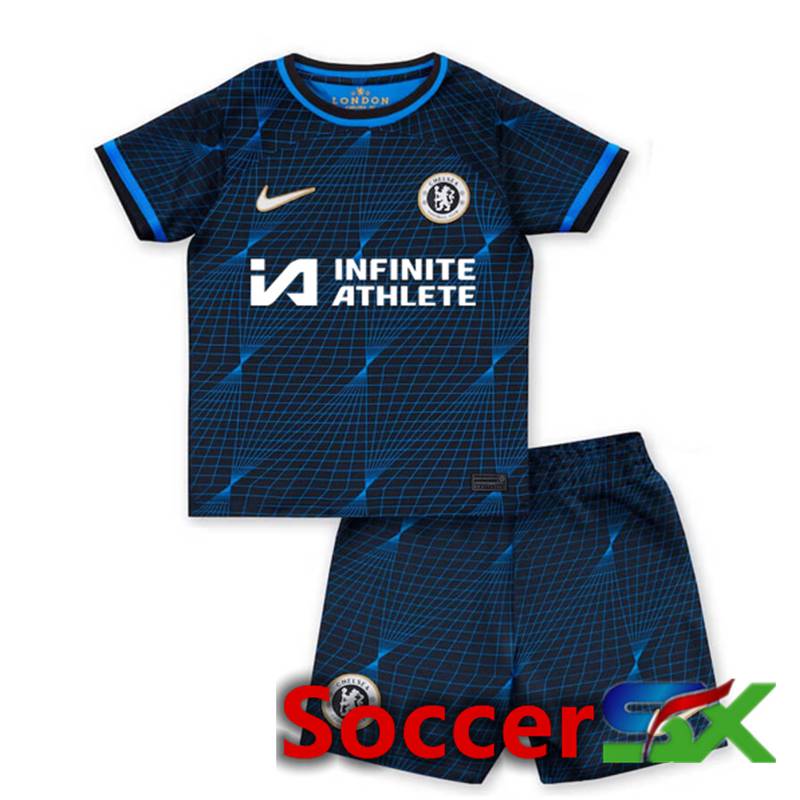FC Chelsea Kids Soccer Jersey Sponsor Away 2023/2024