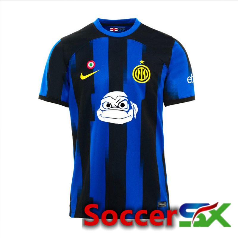 Inter Milan Soccer Jersey Home Ninja Turtles Special Edition 2023/2024