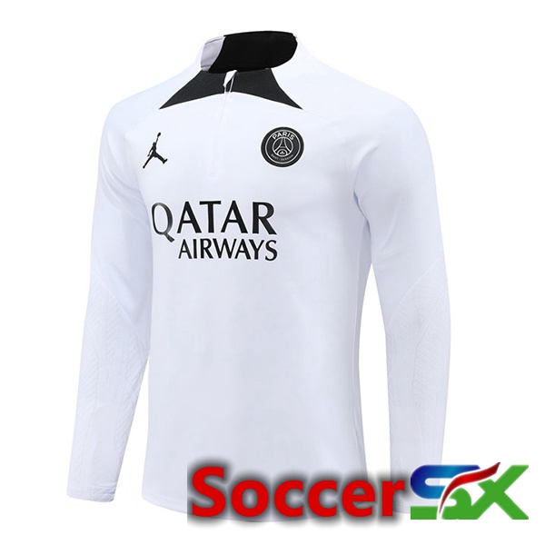 JORDAN Paris PSG Training Sweatshirt White 2024/2025