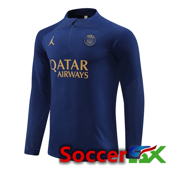 JORDAN Paris PSG Training Sweatshirt Blue Royal 2024/2025