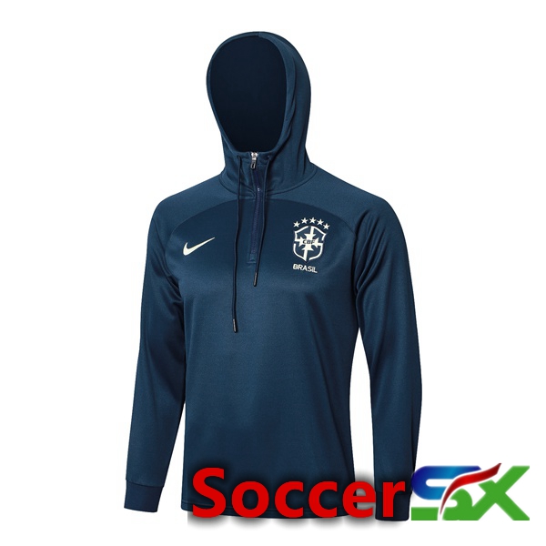 Brazil Training Sweatshirt Hoodie Blue Royal 2024/2025
