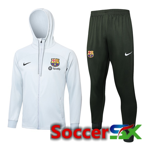 FC Barcelona Training Tracksuit Windbreaker White 2024/2025