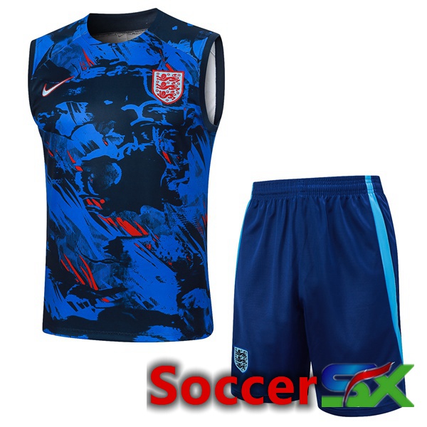 England Soccer vest + Shorts Blue 2024/2025