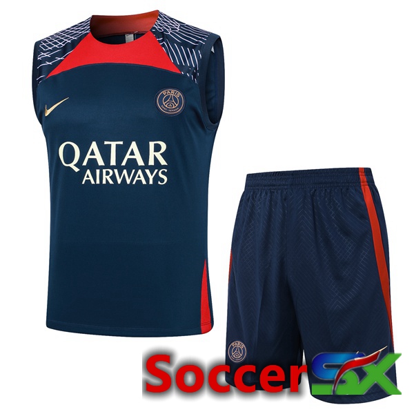 Paris PSG Soccer vest + Shorts Blue Royal 2024/2025