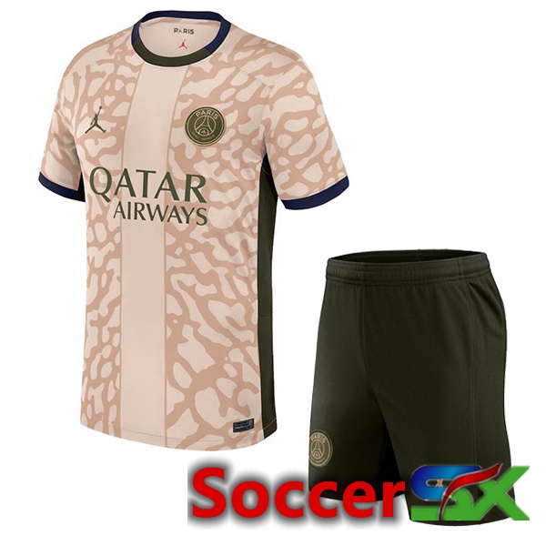 Paris PSG Kids Soccer Jersey Fourth Pink 2023/2024