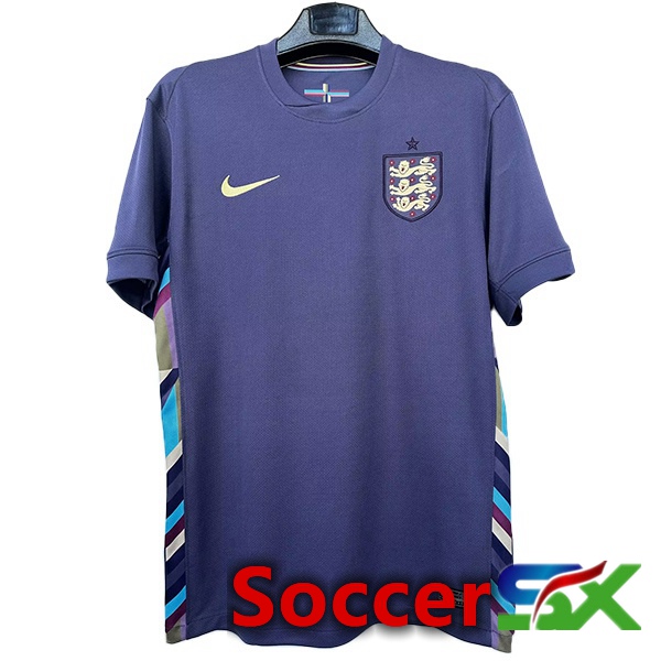 England Soccer Jersey Away Purple Version Fuite UEFA Euro 2024