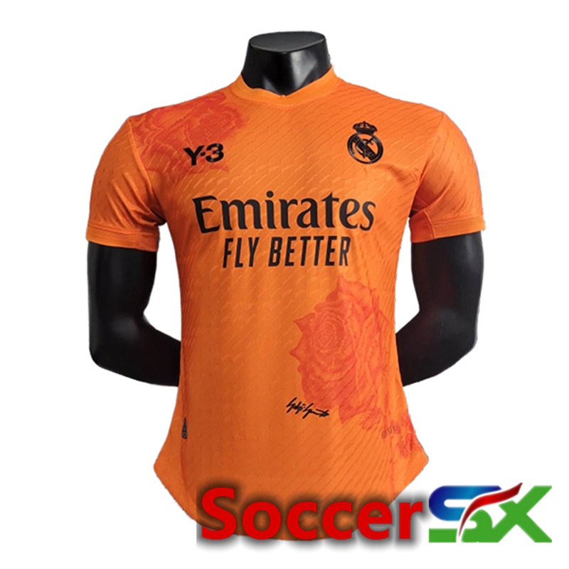 Real Madrid Soccer Jersey Y3 Orange Special Edition 2024/2025
