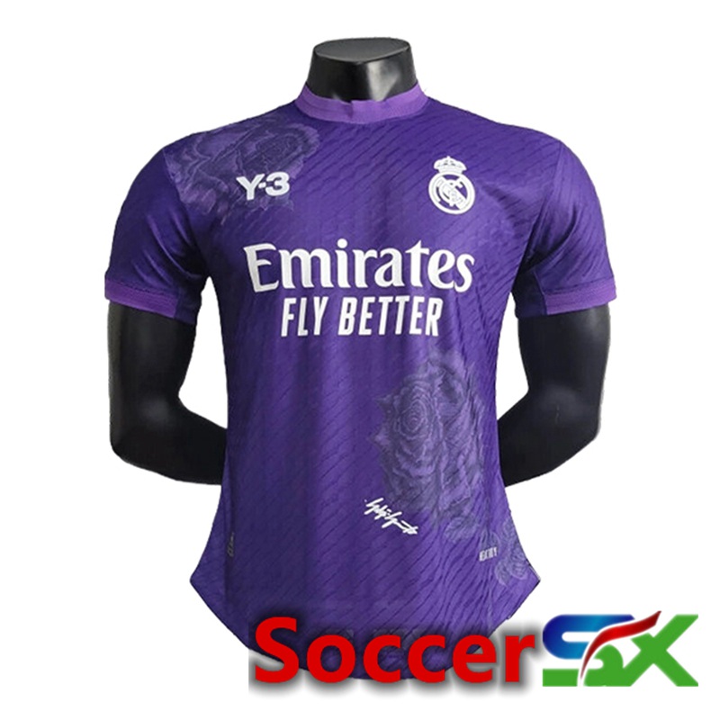 Real Madrid Soccer Jersey Y3 Purple Special Edition 2024/2025