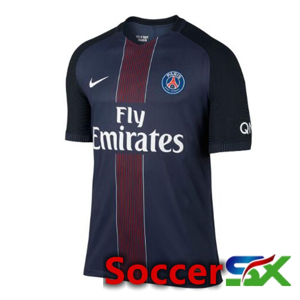 Paris PSG Retro Soccer Jersey Home Blue Royal 2016-2017