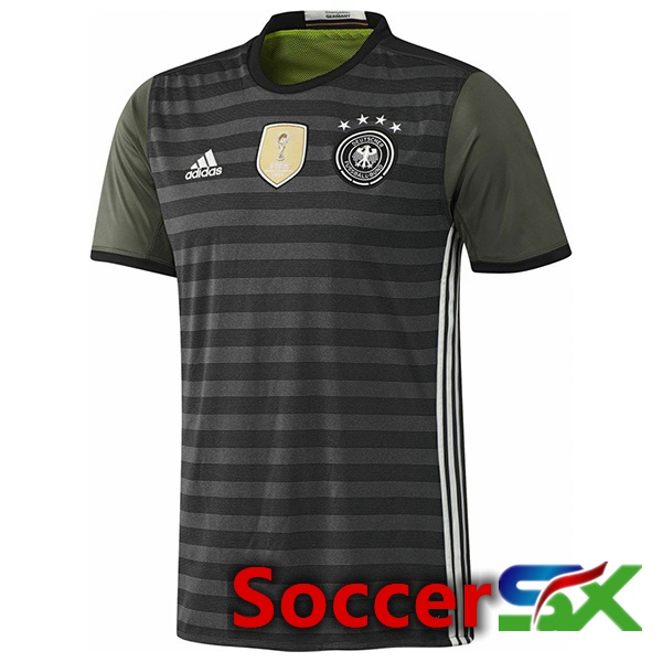 Germany Retro Soccer Jersey Away Black 1016