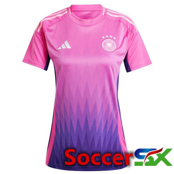 Germany Womens Away Soccer Jersey Pink Purple 2024/2025