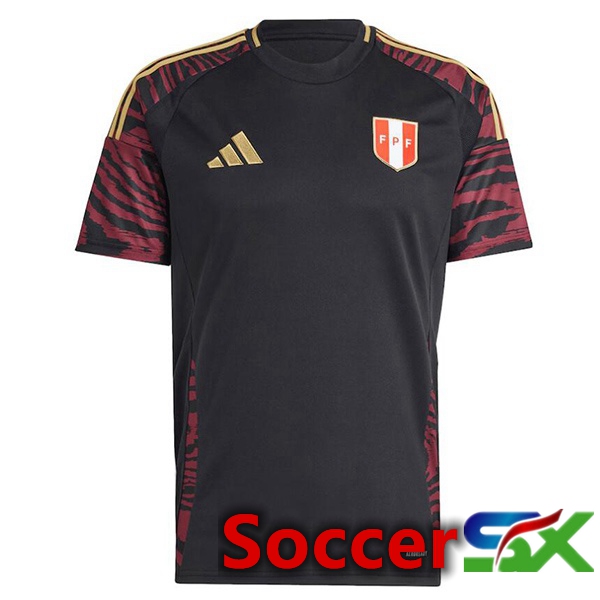 Peru Away Soccer Jersey Black 2024/2025