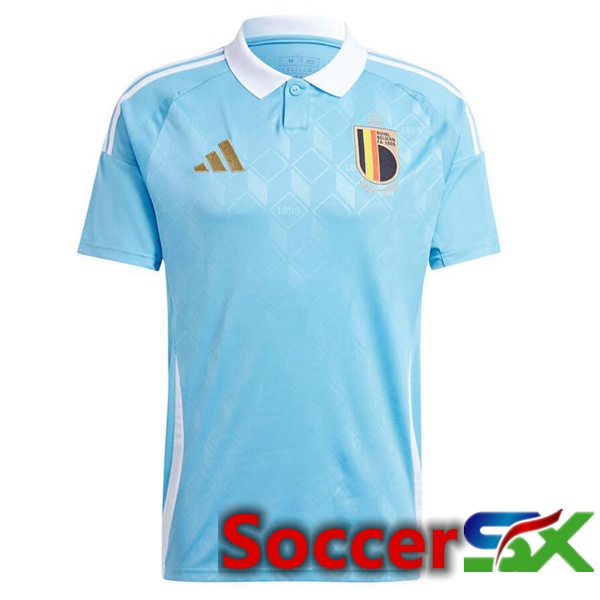 Belgium Away Soccer Jersey Blue 2024/2025