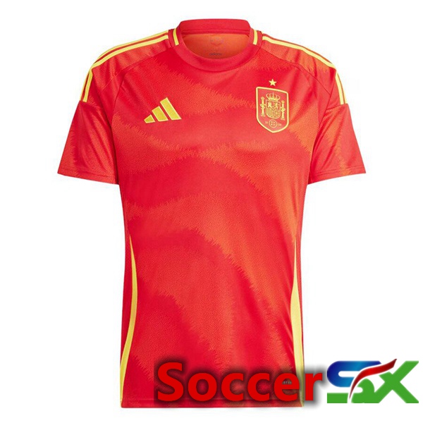 Spain Home Soccer Jersey Red 2024/2025