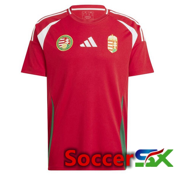 Hungary Home Soccer Jersey Red 2024/2025