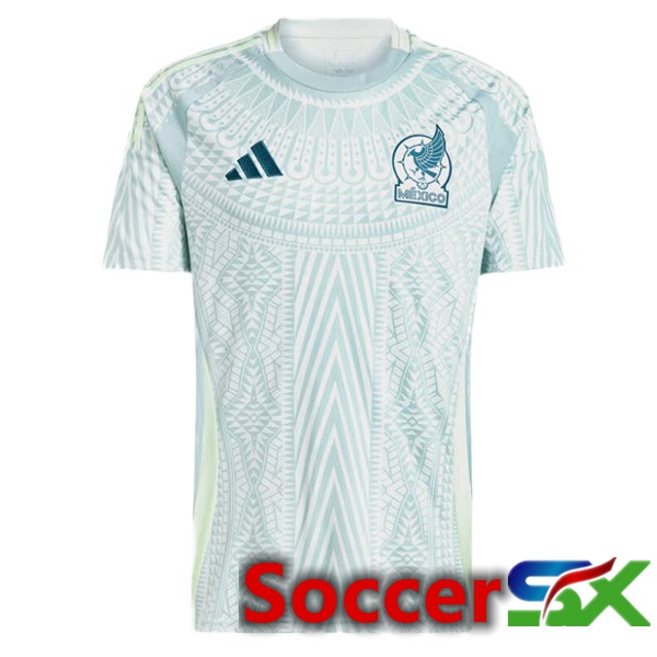 Mexico Away Soccer Jersey Blue White 2024/2025