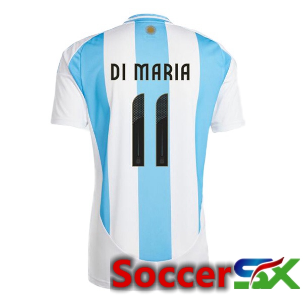 Argentina (DI MARIA 11) Home Soccer Jersey Blue White 2024/2025