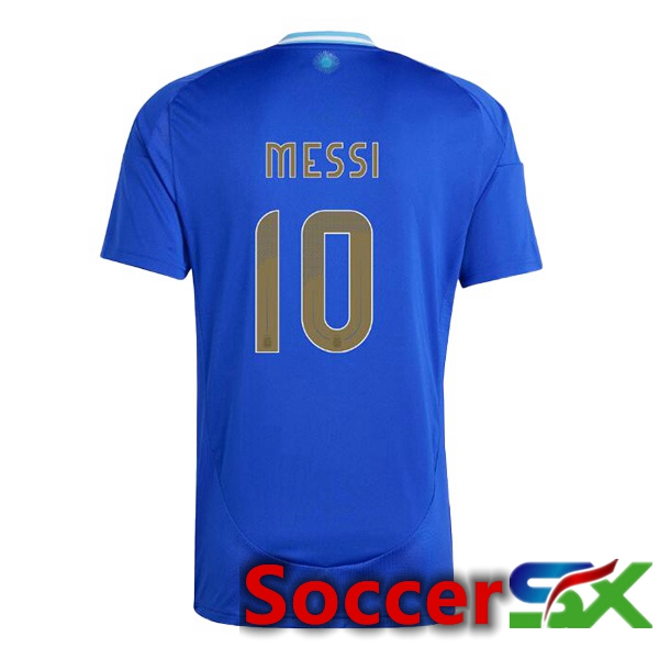 Argentina (MESSI 10) Away Soccer Jersey Blue 2024/2025