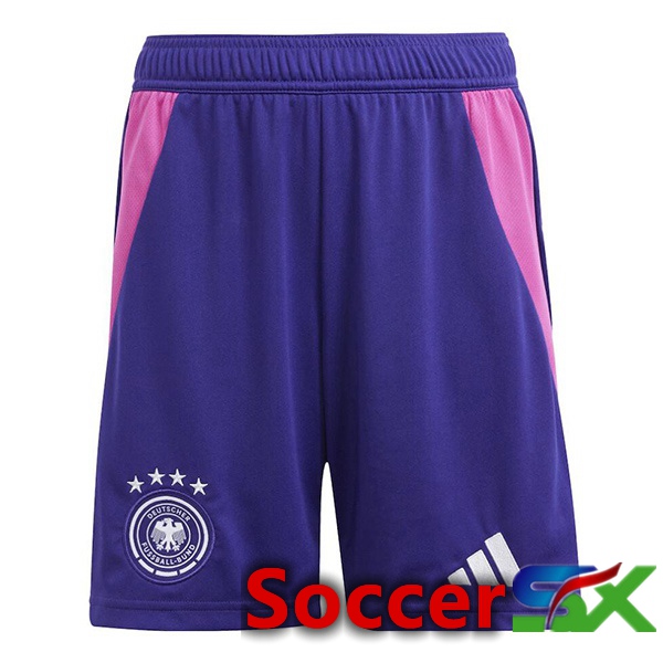 Germany Away Soccer Shorts Purple 2024/2025