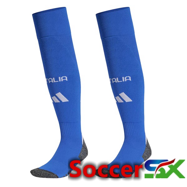 Italy Home Soccer Socks Blue 2024/2025