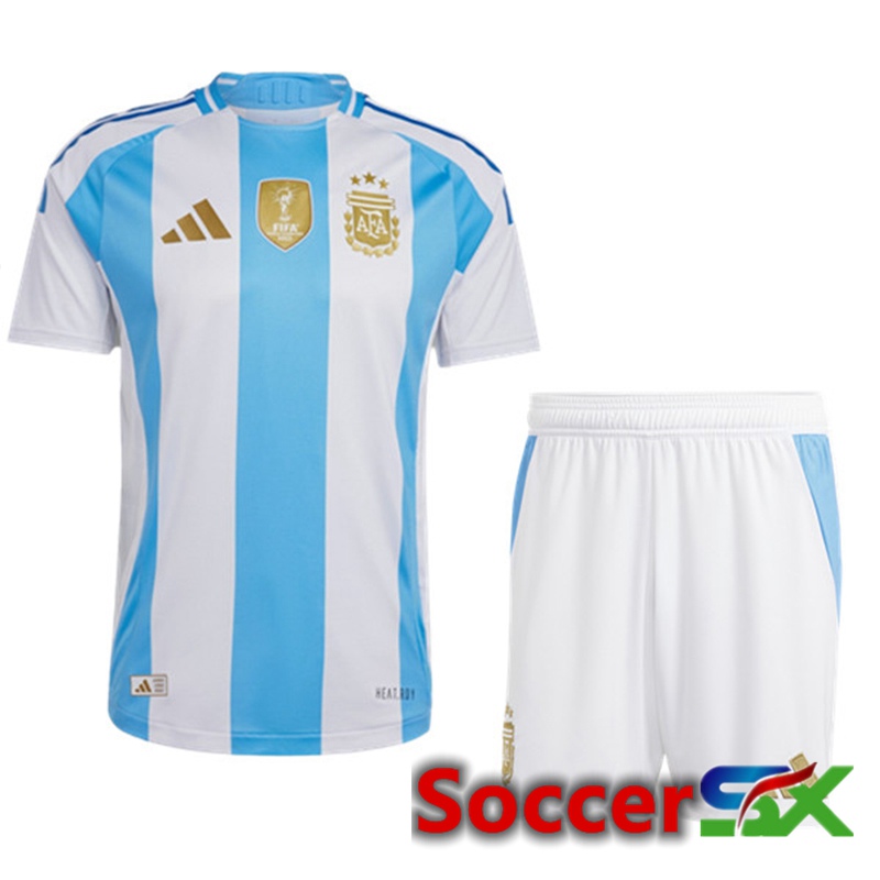 Argentina Kids Home Soccer Jersey 2024/2025