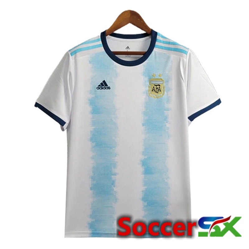 Argentina Retro Home Soccer Jersey 2019
