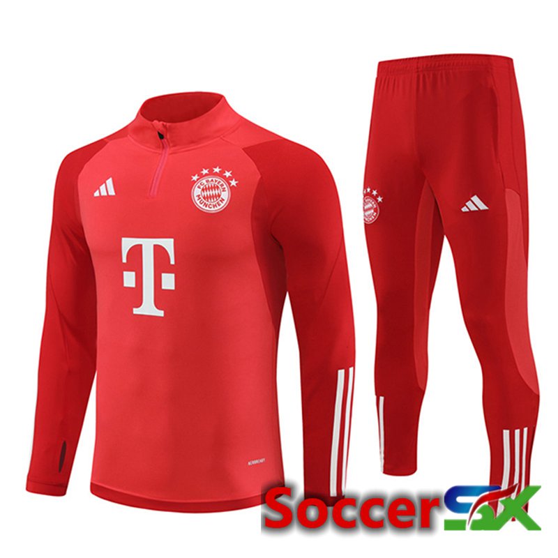 Bayern Munich kit Training Tracksuit Red 2024/2025