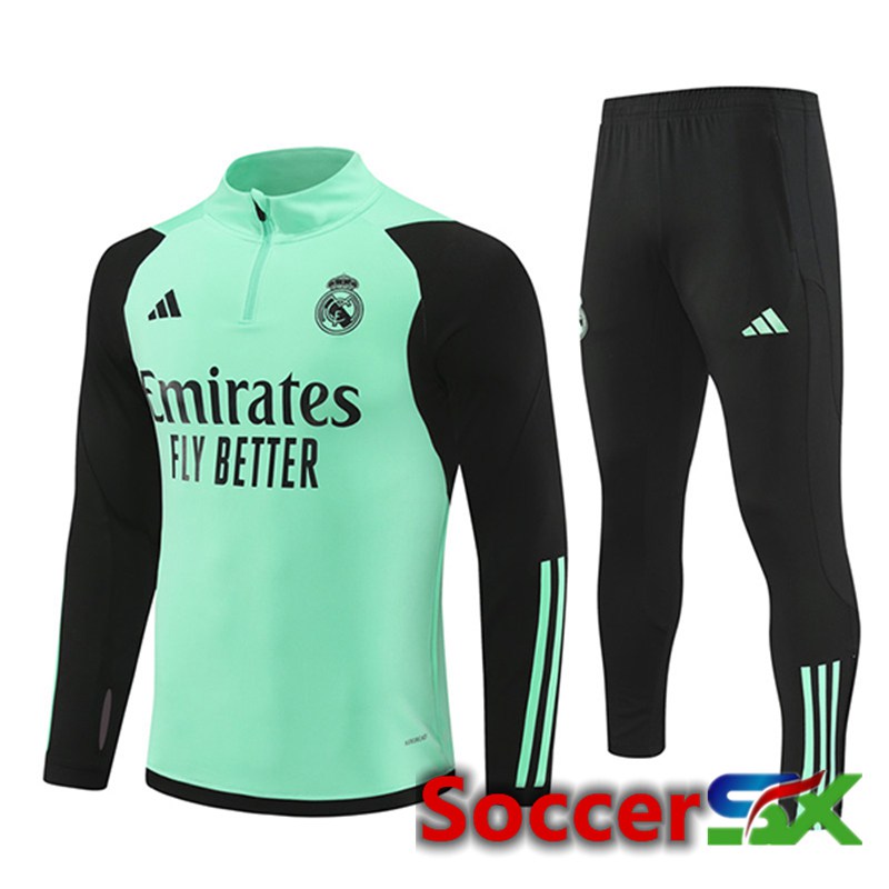 Real Madrid kit Training Tracksuit Green/Black 2024/2025