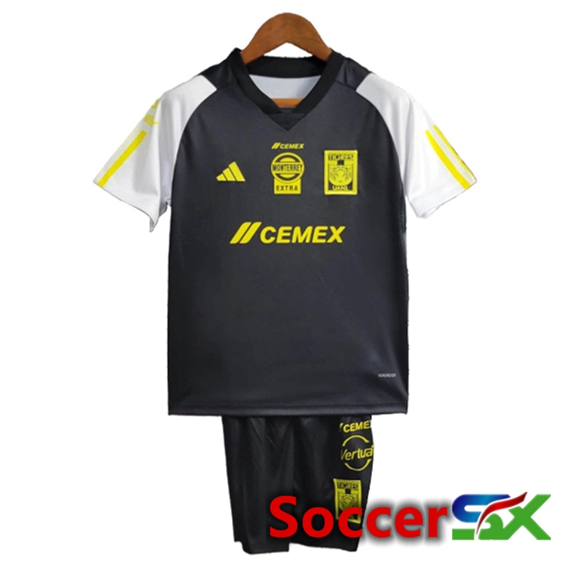 Tigres UANL Kids Soccer Jersey Black 2023/2024