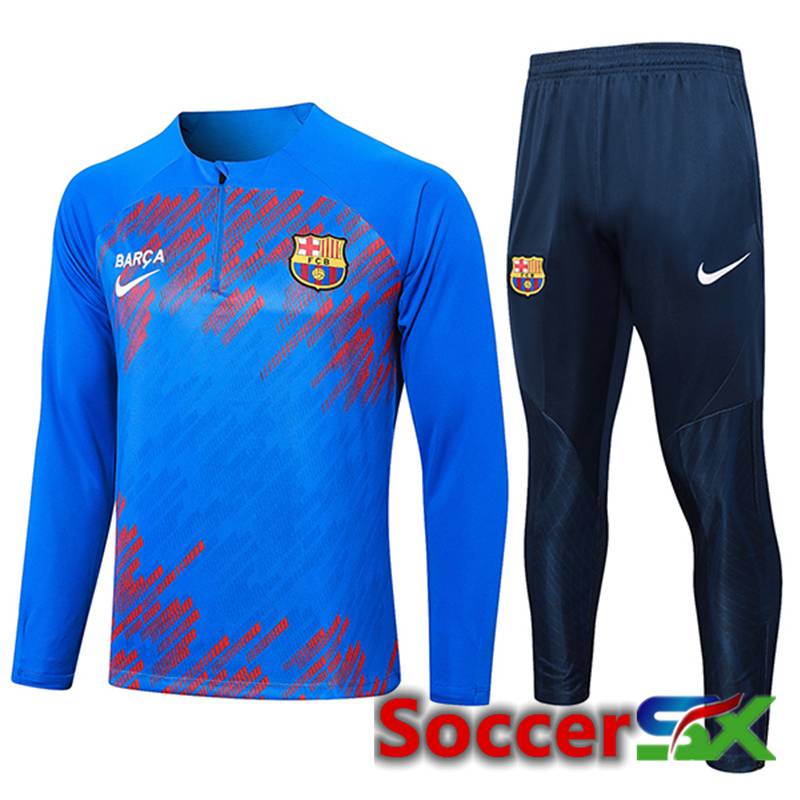 FC Barcelona kit Training Tracksuit Blue/Red 2024/2025