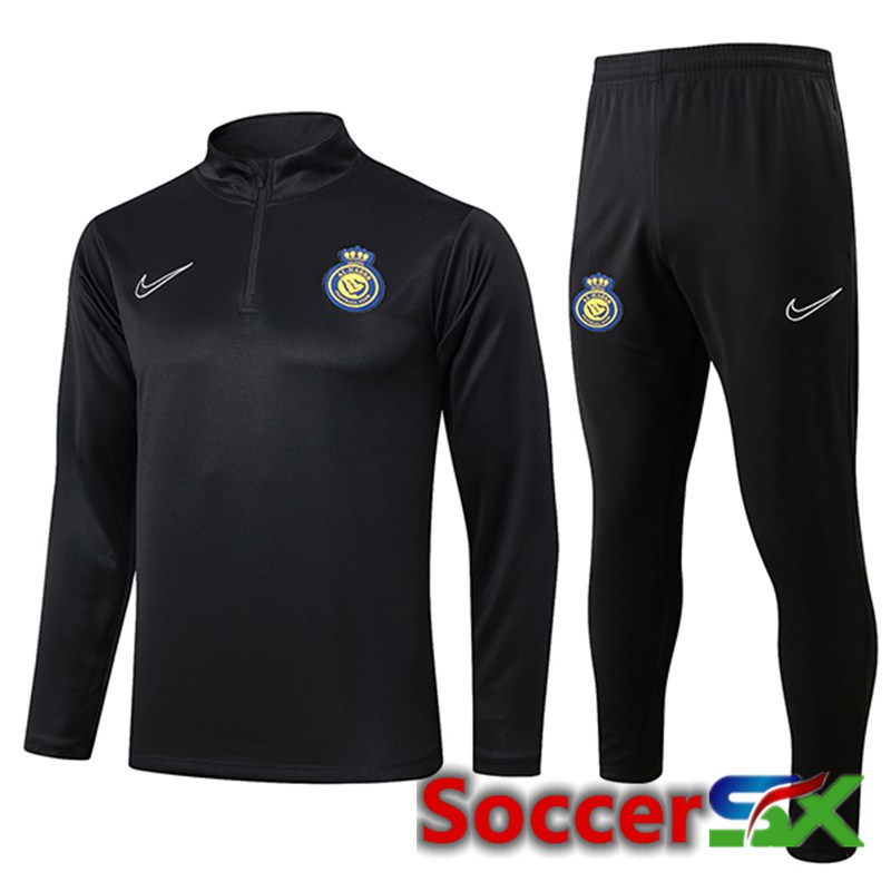 Al-Nassr FC kit Training Tracksuit Black 2024/2025