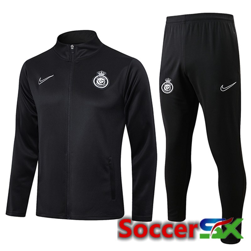 Al-Nassr FC kit Training Tracksuit Black 2024/2025