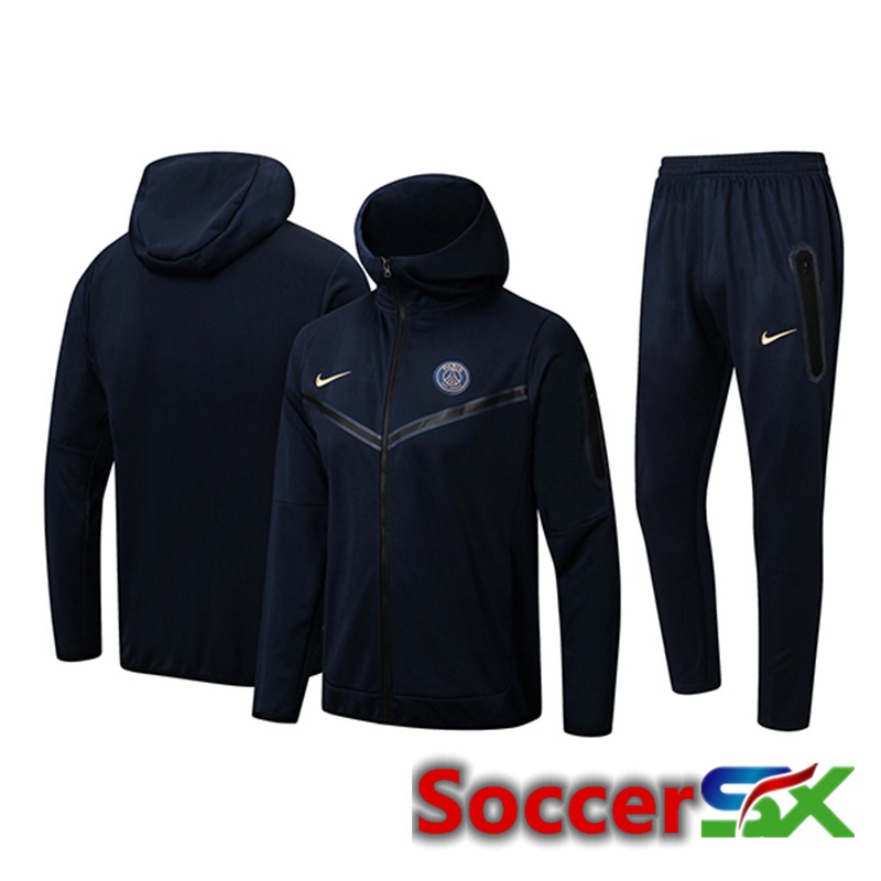 PSG Dark Training Tracksuit Hoodie Windbreaker Blue 2024/2025