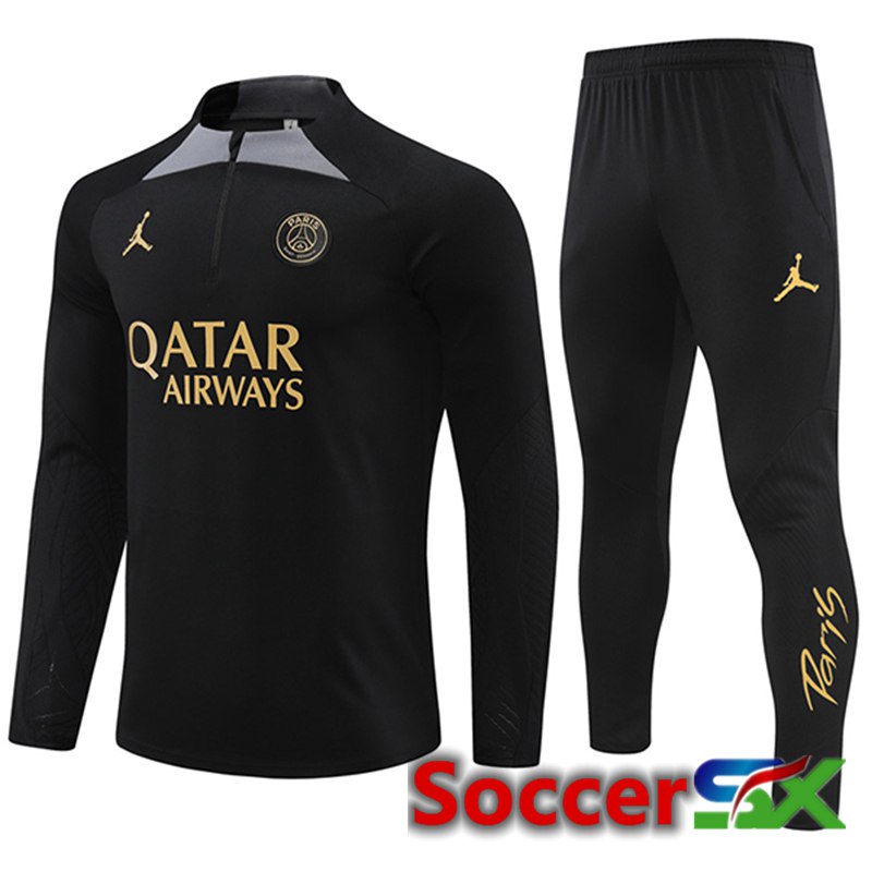 PSG kit Training Tracksuit Black 2024/2025