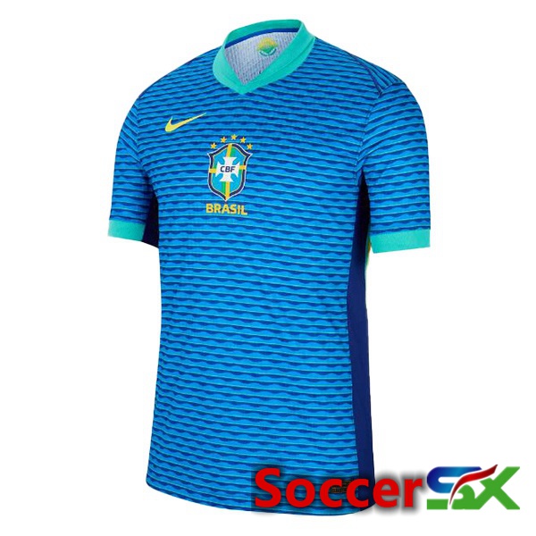Brazil Away Soccer Jersey Blue 2024/2025