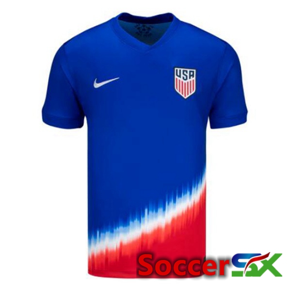 USA Away Soccer Jersey Blue 2024/2025