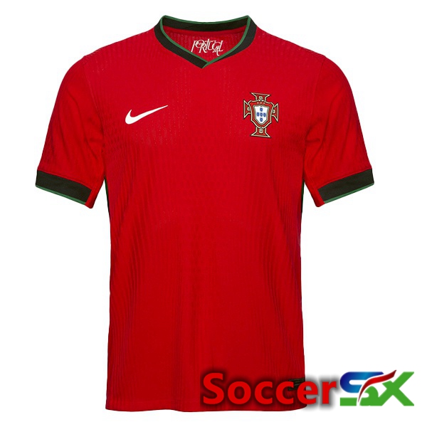 Portugal Home Soccer Jersey Red 2024/2025