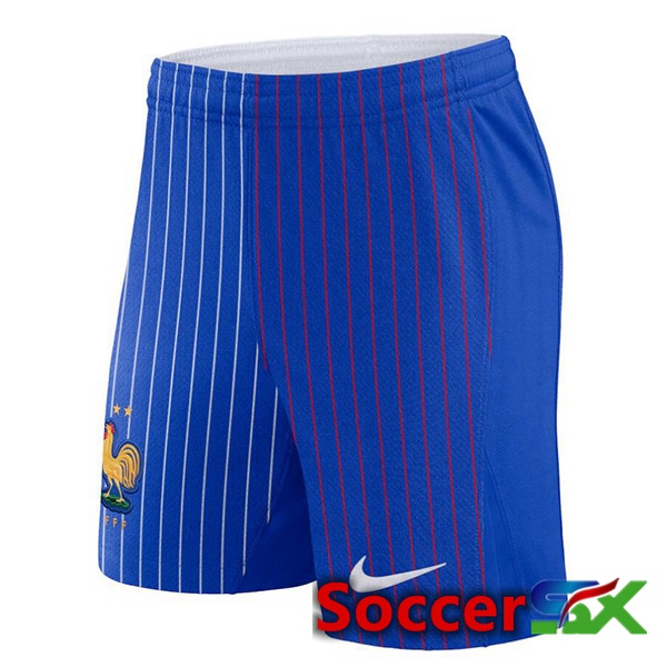 France Away Soccer Shorts Blue 2024/2025